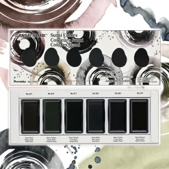Gansai Tambi Akvarell 6-set Sumi Colors