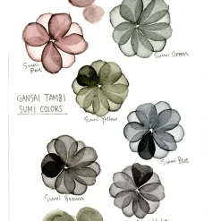 Gansai Tambi Akvarell 6-set Sumi Colors