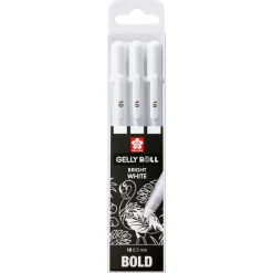 Gelly Roll Basic White 3-pack Bold