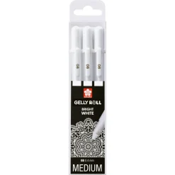 Gelly Roll Basic White 3-pack Medium