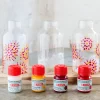 Glas & Porslinsfärg Transparent Set 4 x 30 ml Rosa Frost