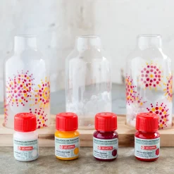 Glas & Porslinsfärg Transparent Set 4 x 30 ml Blå
