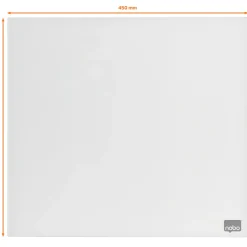 Glastavla Nobo 45x45 cm Vit