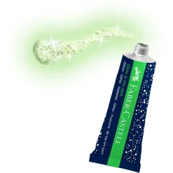 Glittergel på tub 2-pack Glow in the dark