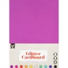 Glitterkartong A4 10-pack Mixade färger