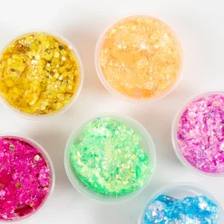 Glitterlera 6x20 ml Färgmix