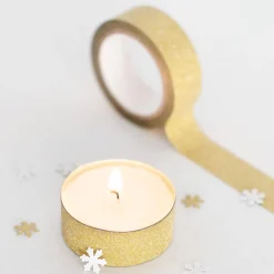 Glittertejp Guld 3-pack