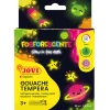 Gouachefärg 4x35 ml Glow in the Dark (3 år+)