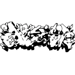 Graffiti Coloring Book