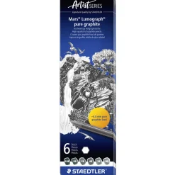 Grafitpennor Mars Lumograph 6-set