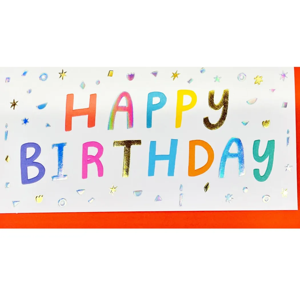 Gratulationskort med kuvert Lettering