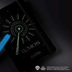 Hard Cover Notebook Large Harry Potter Lumos