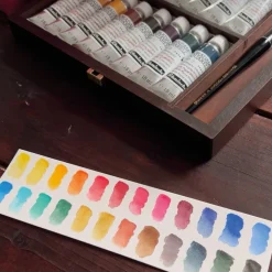Horadam Aquarell Tub Wooden Box 24x15 ml