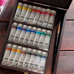 Horadam Aquarell Tub Wooden Box 24x15 ml