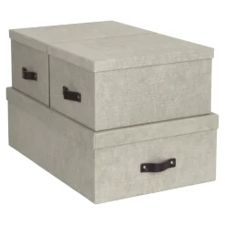 Inge Förvaringsbox 3-set Linne