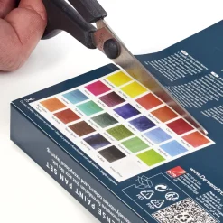 Inktense Akvarellfärg 24-set halvkoppar