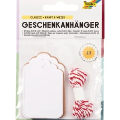Juletiketter Manillamärken klassisk 12-pack