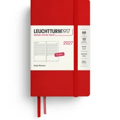 Kalender Daily Planner 2027 A6 Cherry
