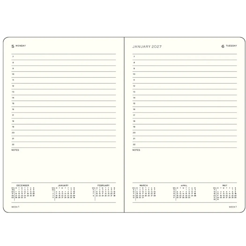 Kalender Daily Planner 2027 A5 Sunflower