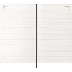 Kalender 12M Daily 2027 Hardcover Large Black