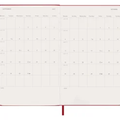 Kalender 12M Daily 2027 Hardcover Large Red