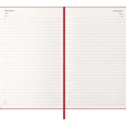 Kalender 12M Daily 2027 Hardcover Large Red