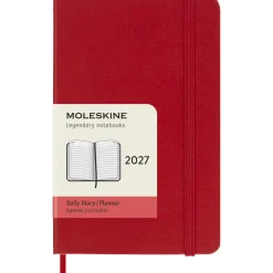 Kalender 12M Daily 2027 Hardcover Pocket Red