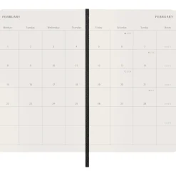 Kalender 12M Monthly 2027 Softcover Large Black