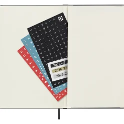 Kalender 18M Weekly Hard Cover Horisontell Large Black