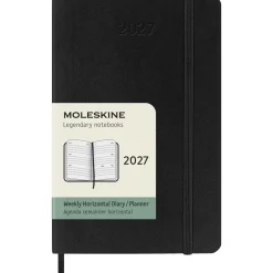 Kalender 12M Weekly Horizontal 2027 Softcover Pocket Black