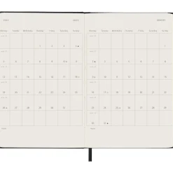 Kalender 12M Weekly Horizontal 2027 Hardcover Pocket Black
