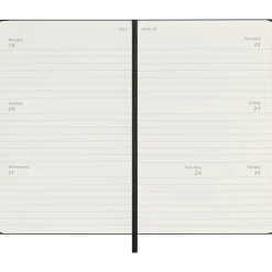 Kalender 12M Weekly Horizontal 2027 Hardcover Pocket Black