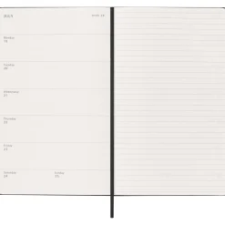 Kalender 12M Weekly Notebook 2027 Hardcover Large Black
