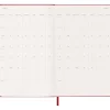 Kalender 12M Weekly Notebook 2027 Hardcover Large Red