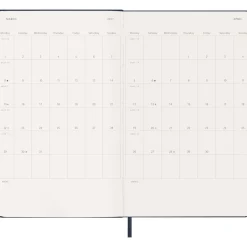 Kalender 12M Weekly Notebook 2027 Hardcover Large Sapphire Blue