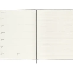 Kalender 12M Weekly Notebook 2027 Hardcover XL Black