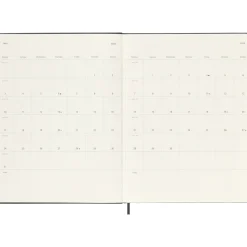 Kalender 12M Weekly Notebook 2027 Hardcover XL Black