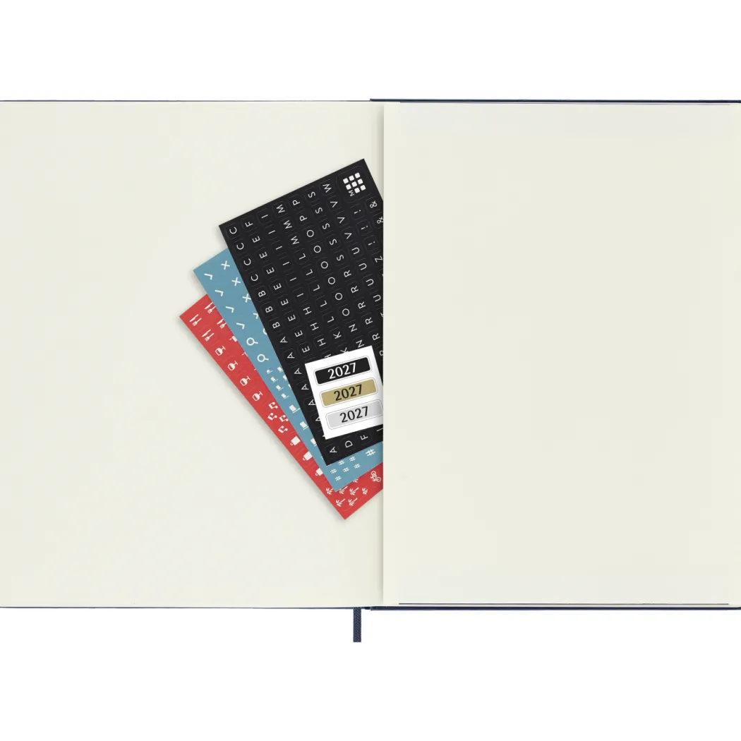 Kalender 12M Weekly Notebook 2027 Hardcover XL Sapphire Blue