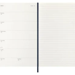 Kalender 12M Weekly Notebook 2027 Softcover Large Sapphire Blue