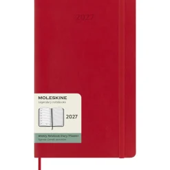 Kalender 12M Weekly Notebook 2027 Softcover Large Red