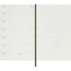 Kalender 12M Weekly Notebook 2027 Softcover Pocket Myrtle Green