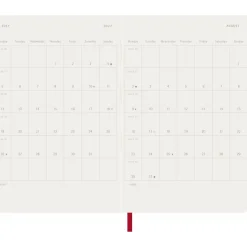 Kalender 12M Weekly Notebook 2027 Softcover Pocket Red