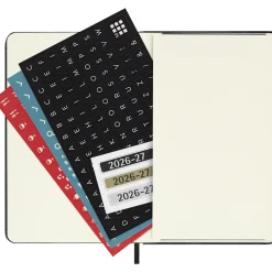 Kalender 18M WeekNote Hard Cover Pocket Black