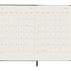 Kalender 18M WeekNote Hard Cover Pocket Black