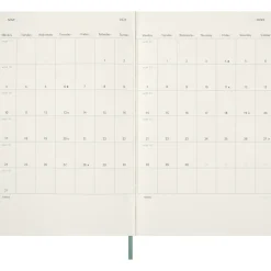 Kalender 18M WeekNote Hard Cover Large Sage Green