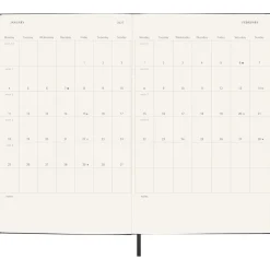 Kalender 18M WeekNote Hard Cover Large Black
