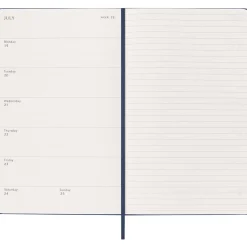 Kalender 18M WeekNote Hard Cover Large Sapphire Blue
