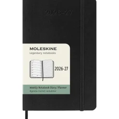 Kalender 18M WeekNote Soft Cover Pocket Black