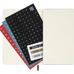 Kalender 18M WeekNote Soft Cover Pocket Black