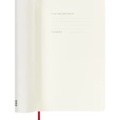 Kalender 18M WeekNote Soft Cover Large Red
